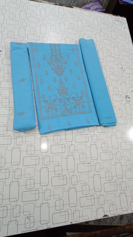 Pure lawn 2 piece embroidered shirt and trouser